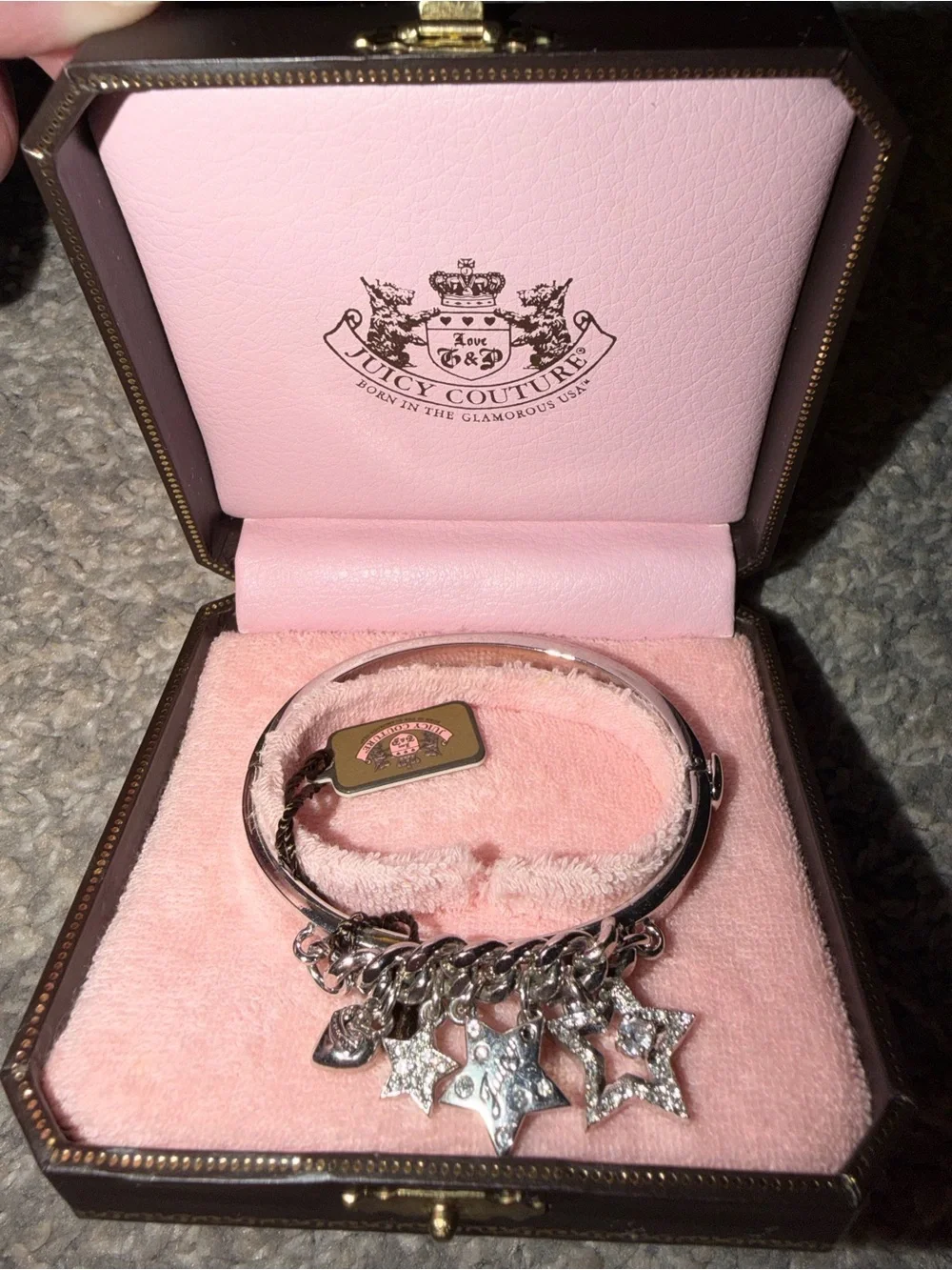 Vintage Juicy Couture Star Bangle Bracelet